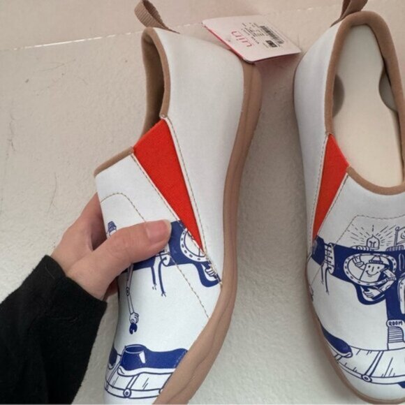 Womens Size 6.5 New UIN Slip On Shoes Loafers Microfiber Leather Upper Viva UIN - Picture 6 of 10